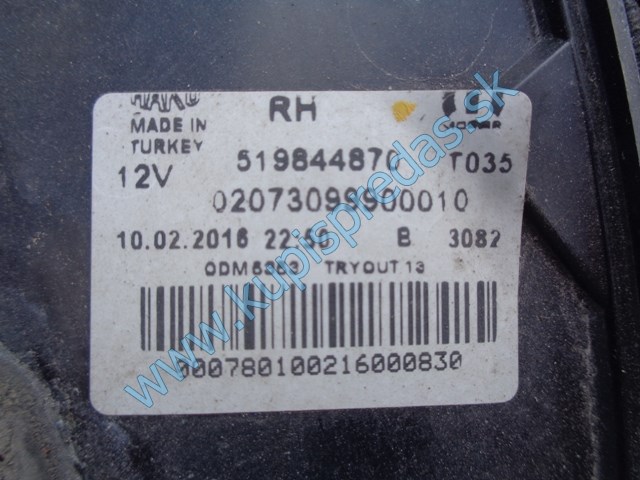 zadné sklo na fiat tipo II, sedan, 